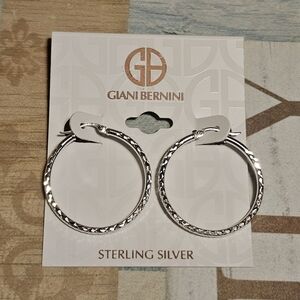 Giani Bernini Sterling Silver 925 Hoop Earrings